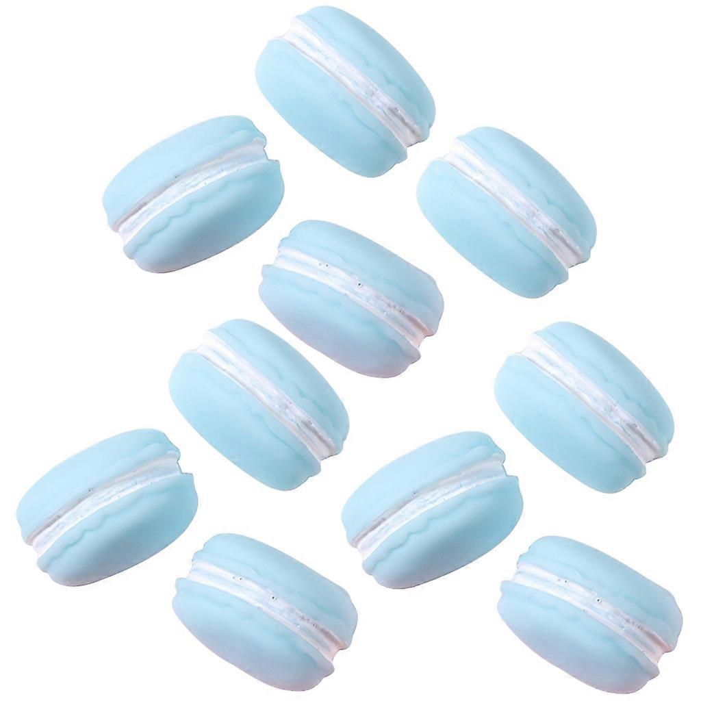 unbrand Simulation Macaron Kuchen Kunstharz Lebensmittel Spielzeug 10 Stück Gefälschtes Lebensmittelmodell für DIY Handgemachte Schlüsselanhänger T...
