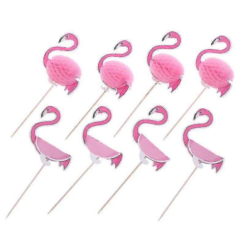 40pcs cake decorations , Flamingo Cake Topper