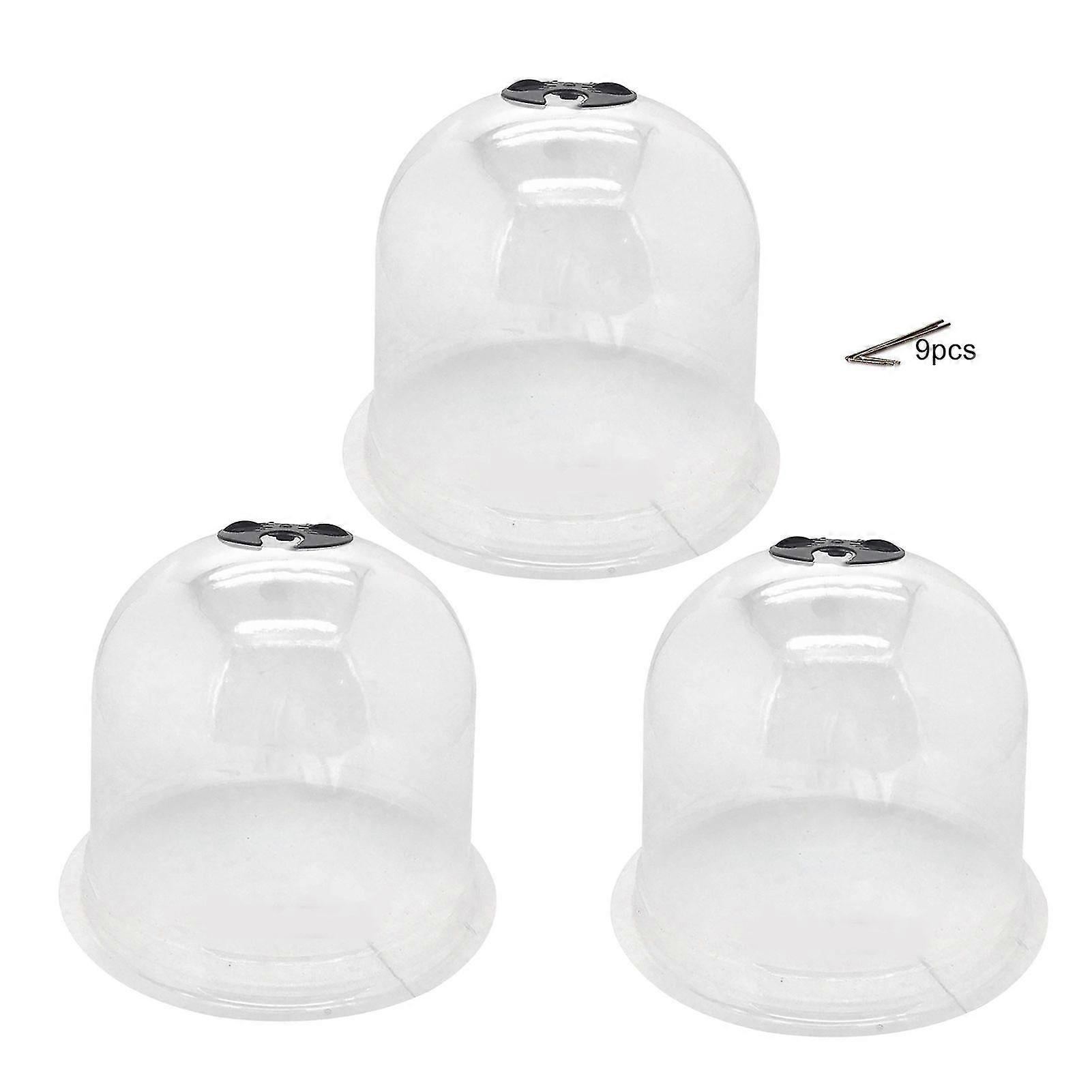 Sinknap 3pcs Reusable Garden Planting Thermal Warm Dome Cloche Protective Cover