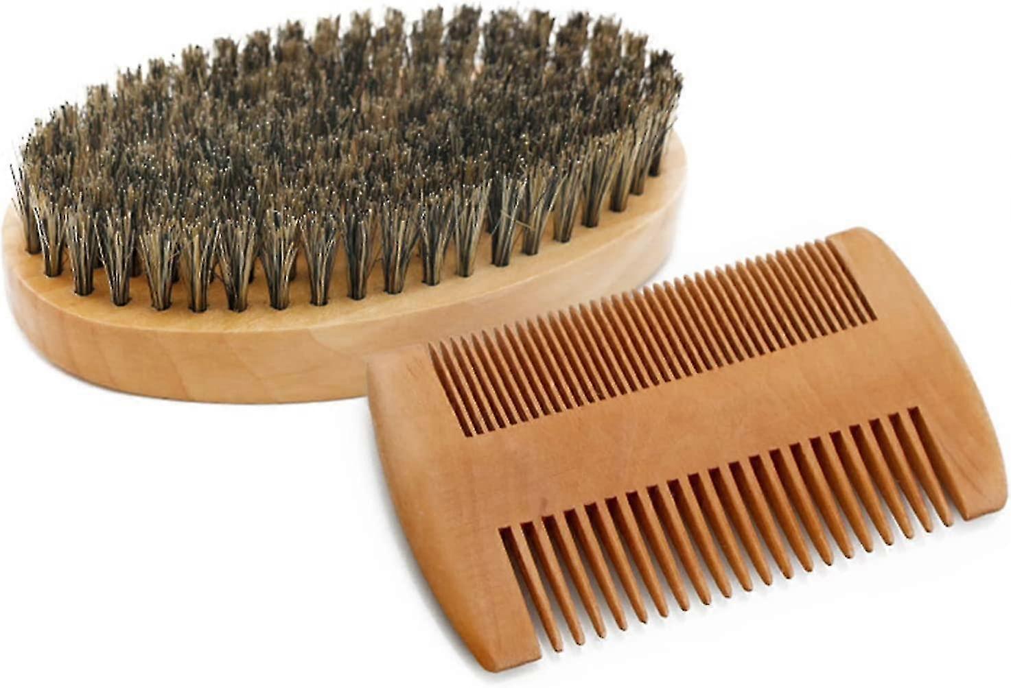 Wild Boar Bristle Comb Pear Wood Beard Comb