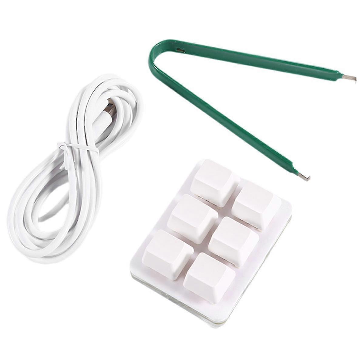 6 Key Customizable Shortcut Keyboard Mini Keyboard Full Copy and Paste 1 Touch Password Keyboard Wh