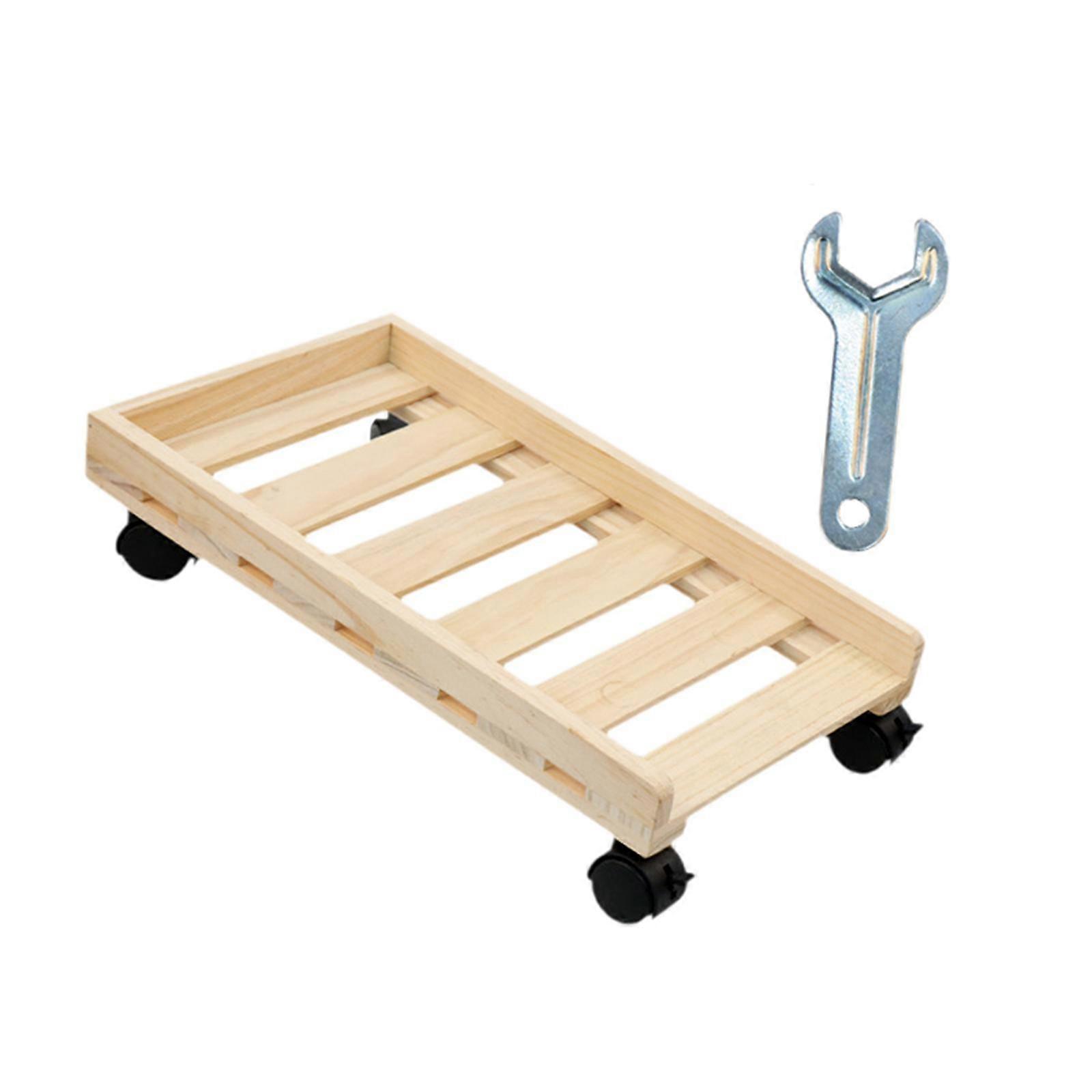 Computer Tower Stand Desktop Computer Bracket PC Riser for Under Desk Office Wood Color