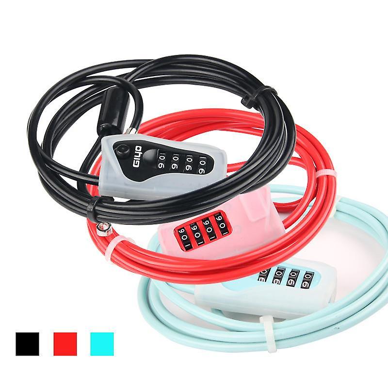 2M Anti-theft 4 Digits Code Bicycle Cable Lock For Motorcycle Mtb Road Bike