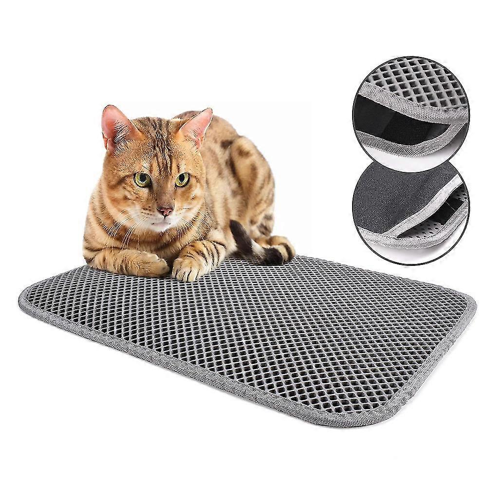 Pet Cat Litter Mat Double Layer Waterproof Litter Cat Bed Pads For Cats House Clean Super Light Easy To Carry Smooth Surface
