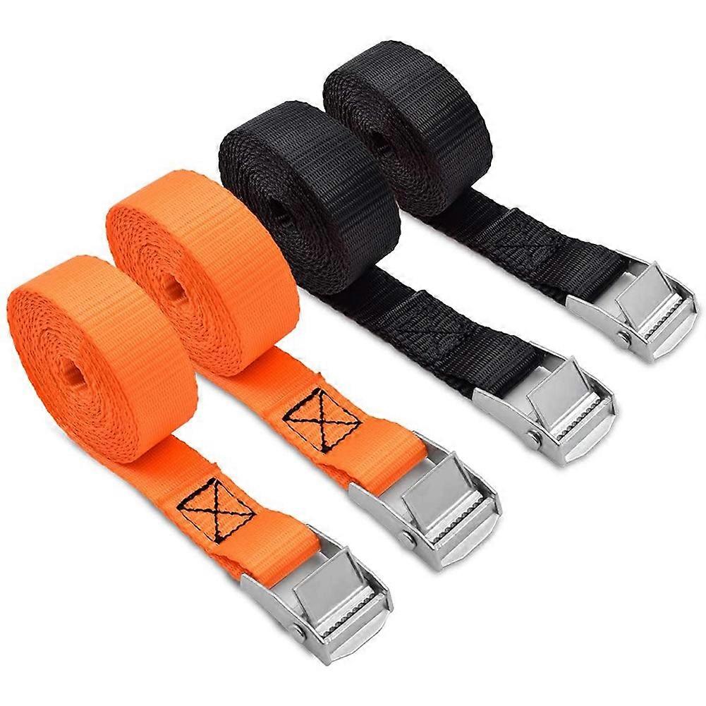 Lashing Straps Tie Down Straps with Zinc Alloy Cam Lock , for , Gear, Bikes & More (4 Pack)