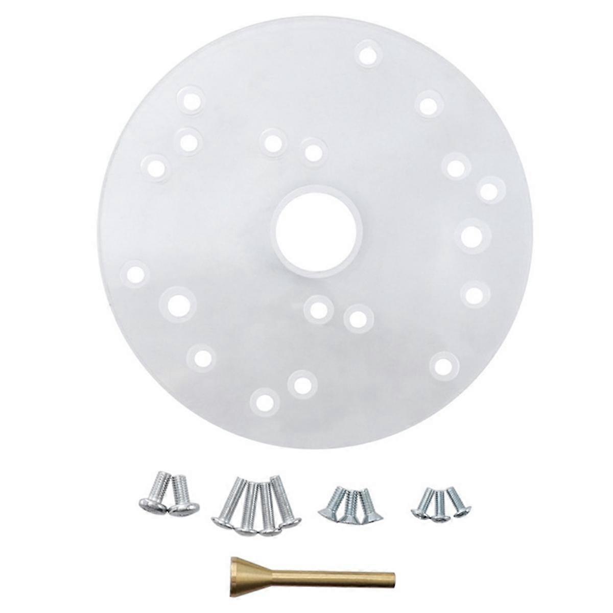 Router Base Plate Kit for Trim Routers Compact Router Plate with Screws Universal Router Base Plate