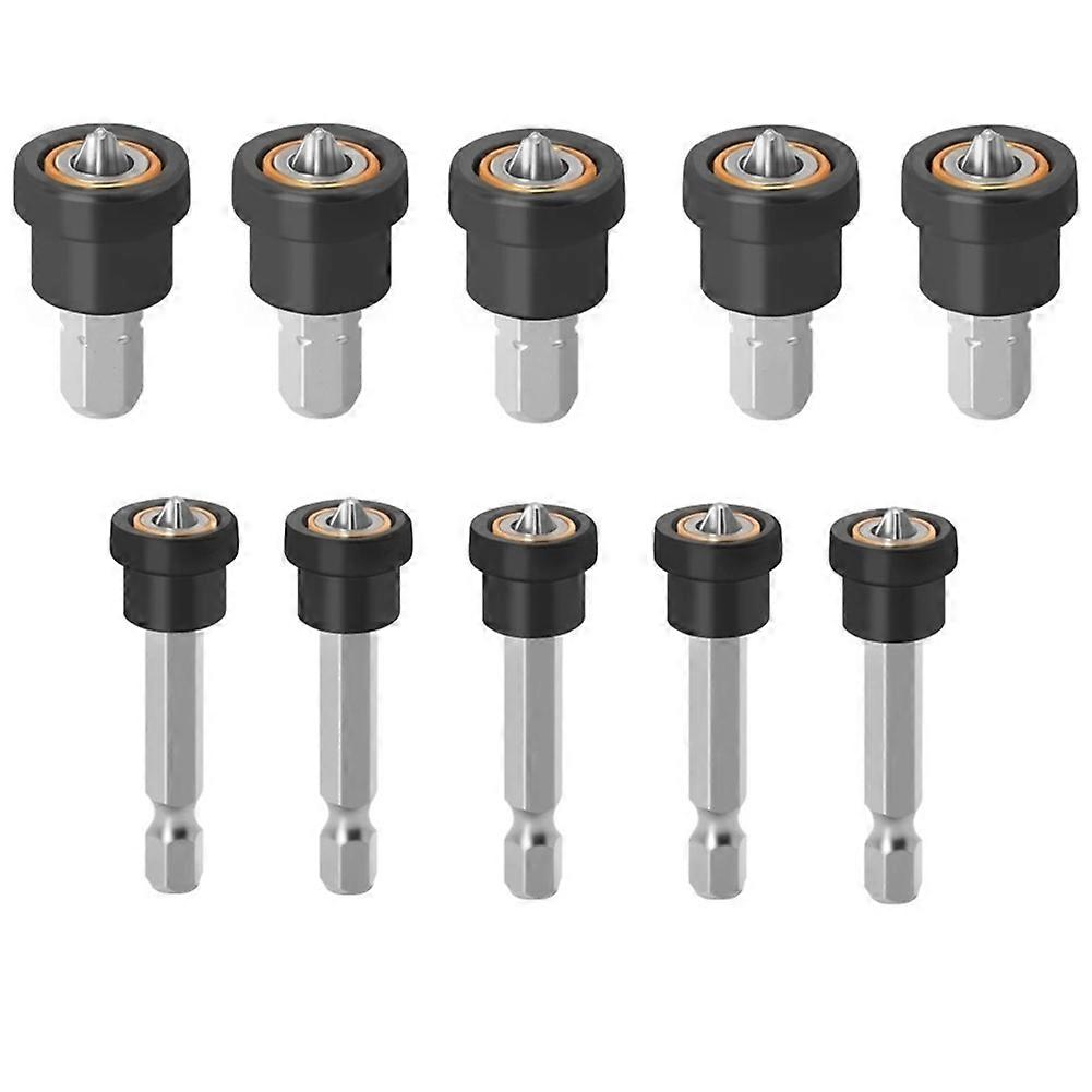 10pcs Magnetic Drywall Screw Setter Bits for Plasterboard Hex Shank Positioning Bit Easy Installation Drill Accessory