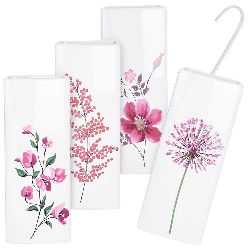 Luftfuktare för element - 4 blommönster i keramik