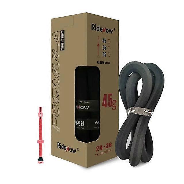 Ridenow Vacuum Tire Safety Ing Rubber 28c-38c Anti-trip Ring Universal 45/65/85mm Aluminum Alloy Air Nozzle