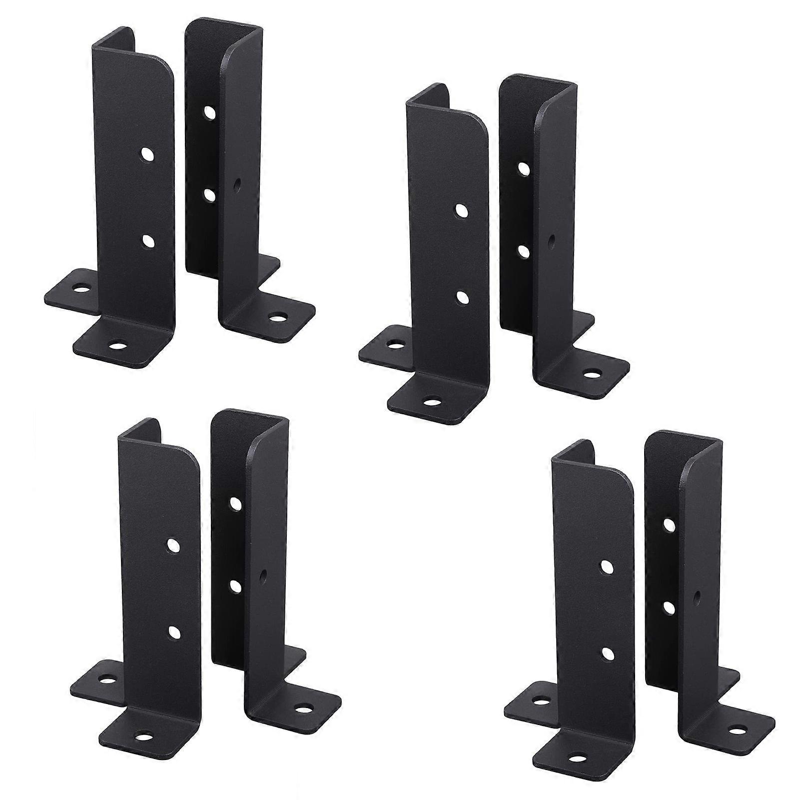Wood Fence Pergola Post Base Brackets Sturdy Easy Installation Brackets for Pergola Railing Mailbox