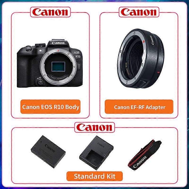 Canon EOS R10 APS-C Unggulan Profesional Mirrorless Kamera Kecepatan Tinggi Terus Menerus Menembak Video 4K Menembak dengan RF-S