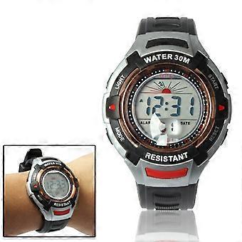 Waterproof Electronic & Quartz Sports Watch with Alarm Clock & Stopwatch & Backlight