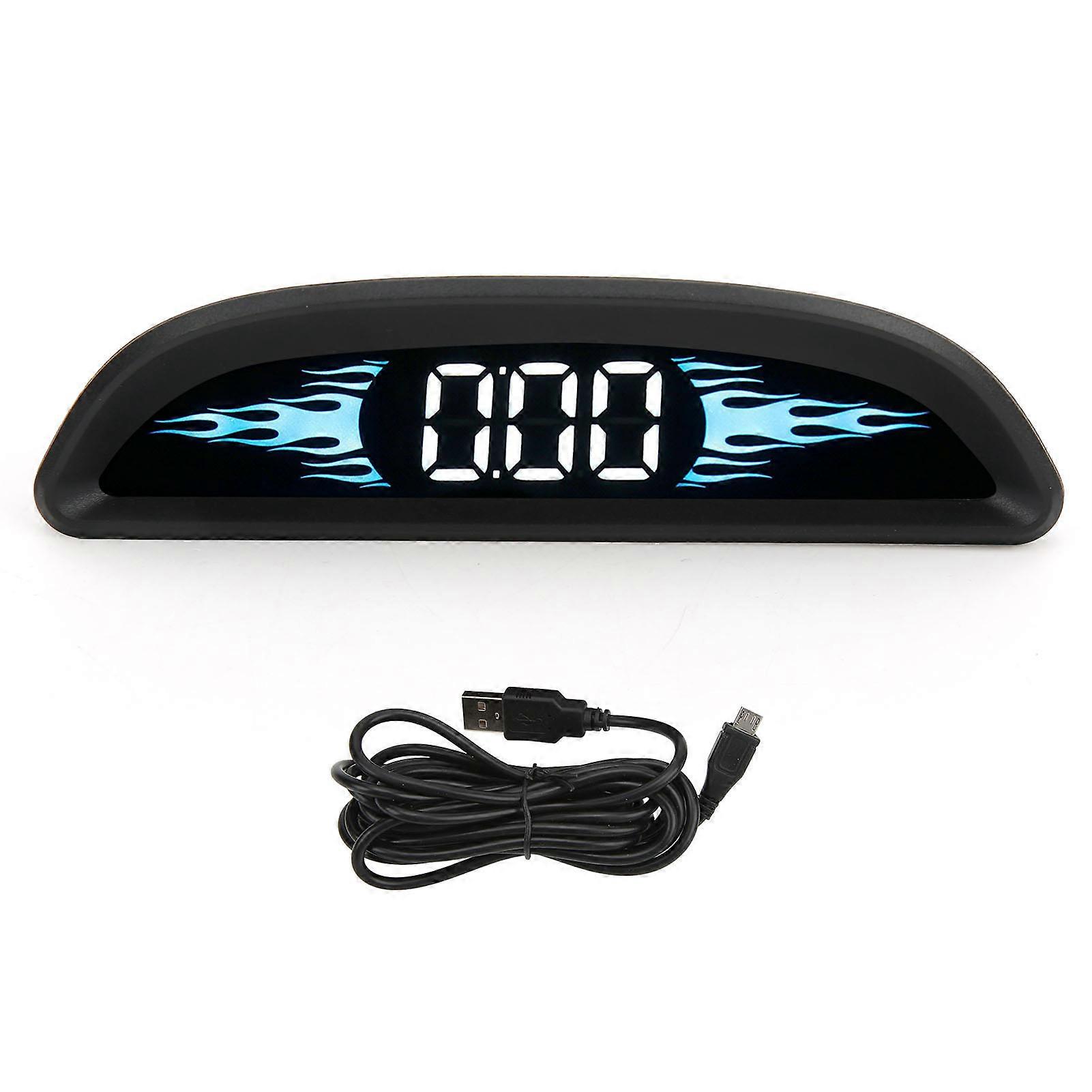 Car HUD Display Digital Universal Windshield Screen Display with Mileage Measurement Overspeed Alarm