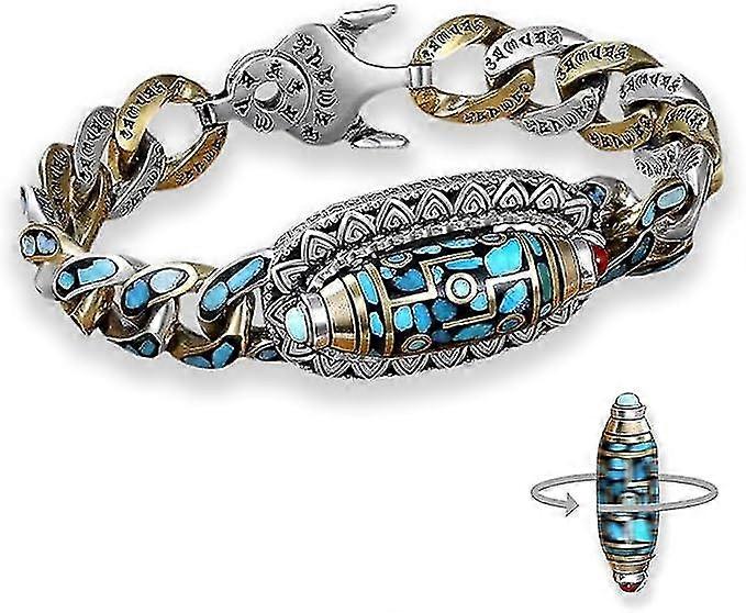 الفيروز ستة أحرف تعويذة تسعة عيون دزي حبة سوار، الدورية تسعة عيون دزي الخرز سوار، التبت نمط لاكي سوار هدية