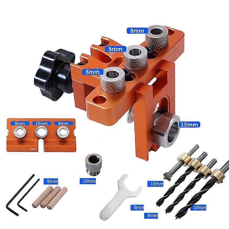 Woodworking Punch Hole Locators Self Centering Doweling Jig for Carpentry Tool