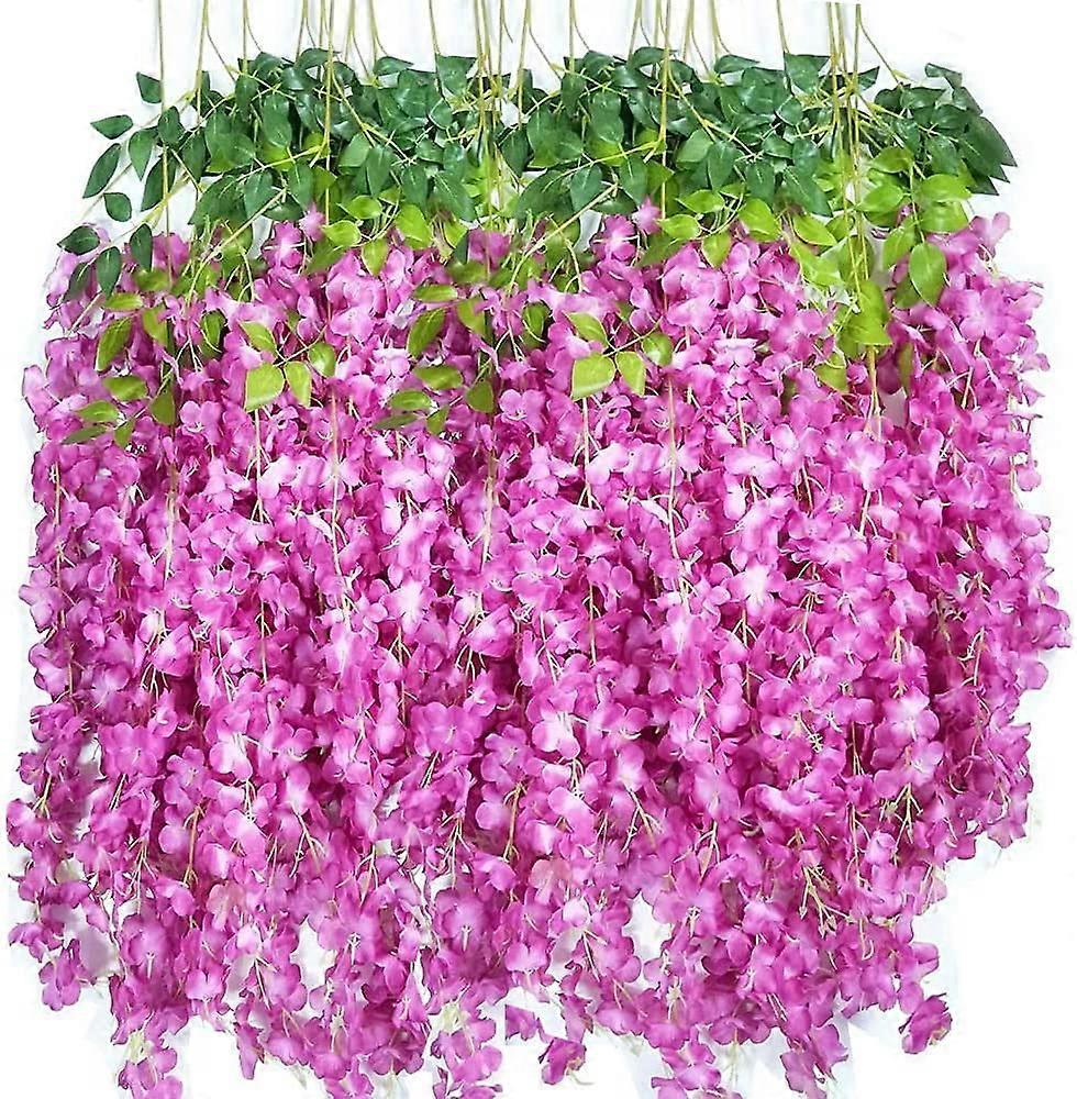 Glyzinien Blumenranken Girlande, knstliche Blumenschnre, falsche hngende  Blumen 110cm lilablau | Fruugo CH