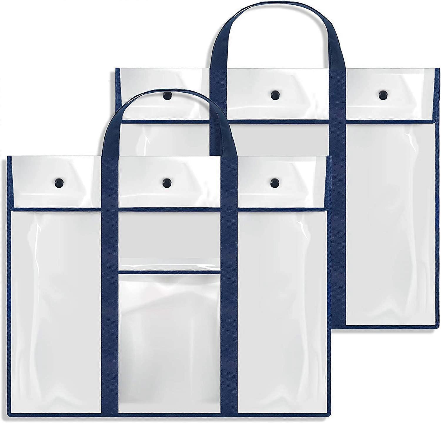Gamenote 2 Pack Large Poster Storage Bag (315255) Bulletin Board Holder Art Portfolio Container for Teachers Classroom Organization