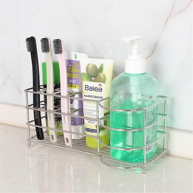 Simple Houseware Multi-Functional 6 Slots Toothbrush Holder, Bronze