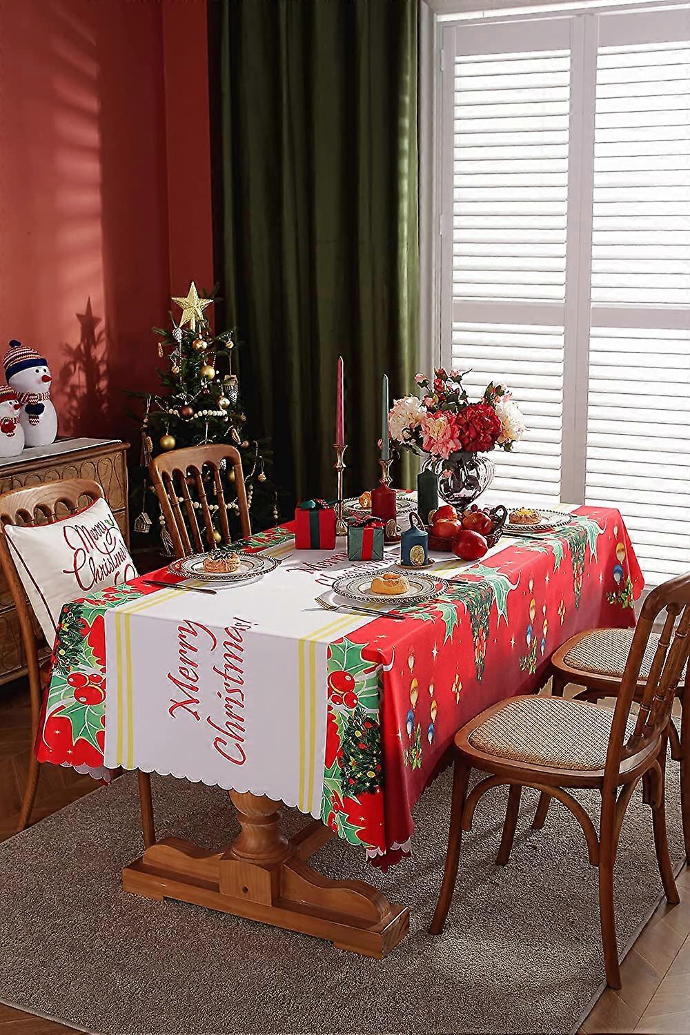 Christmas Table Cloth,59*86 Inch
