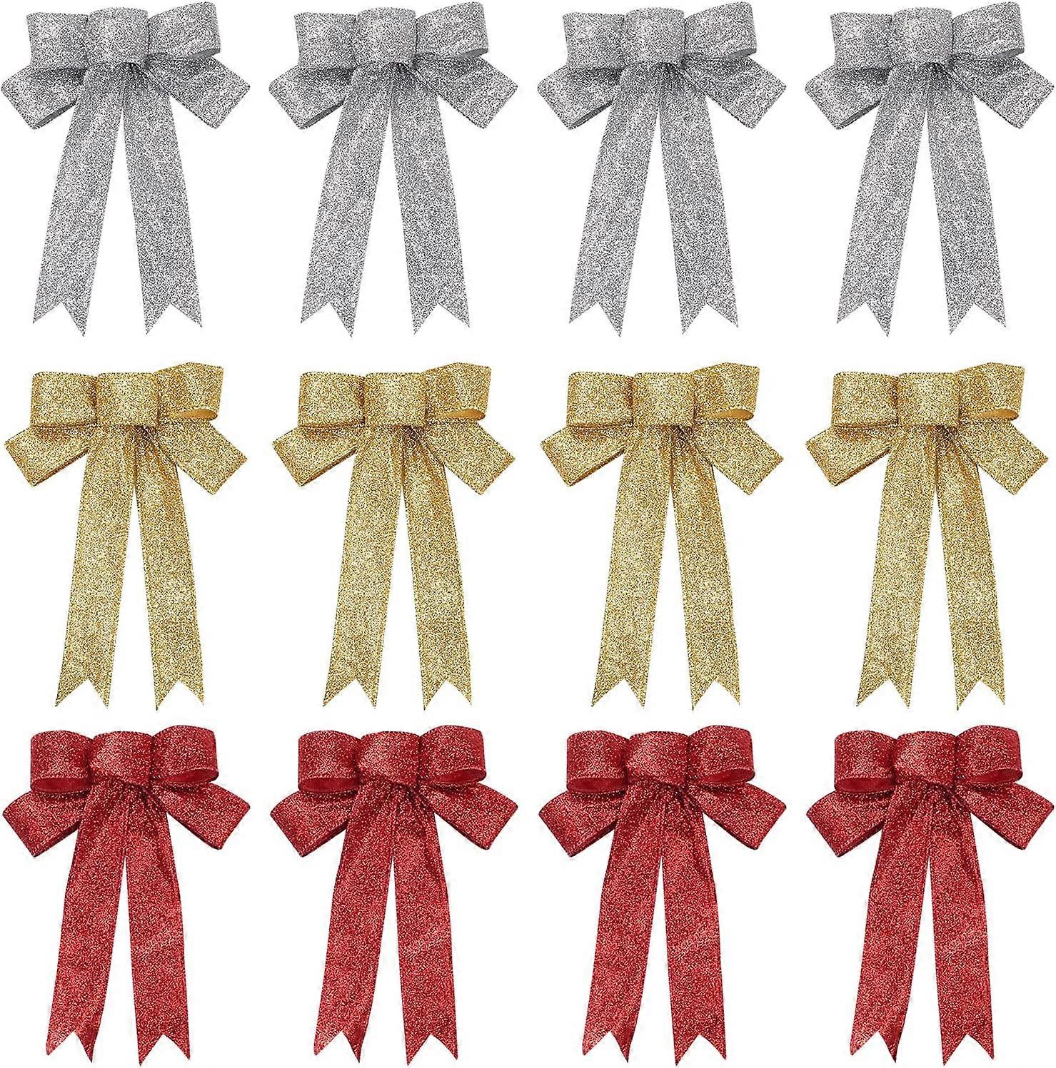 12 julebuer Glitterbånd til jul