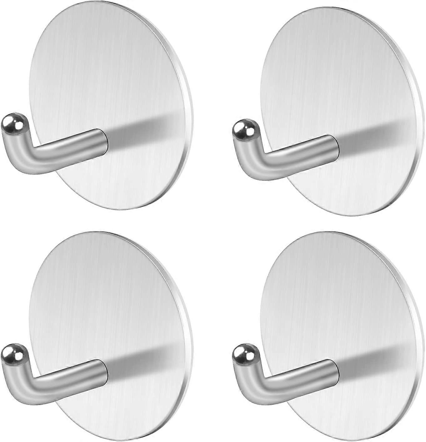 4pcs Adhesive Wall Hook Stainless Towel Hook