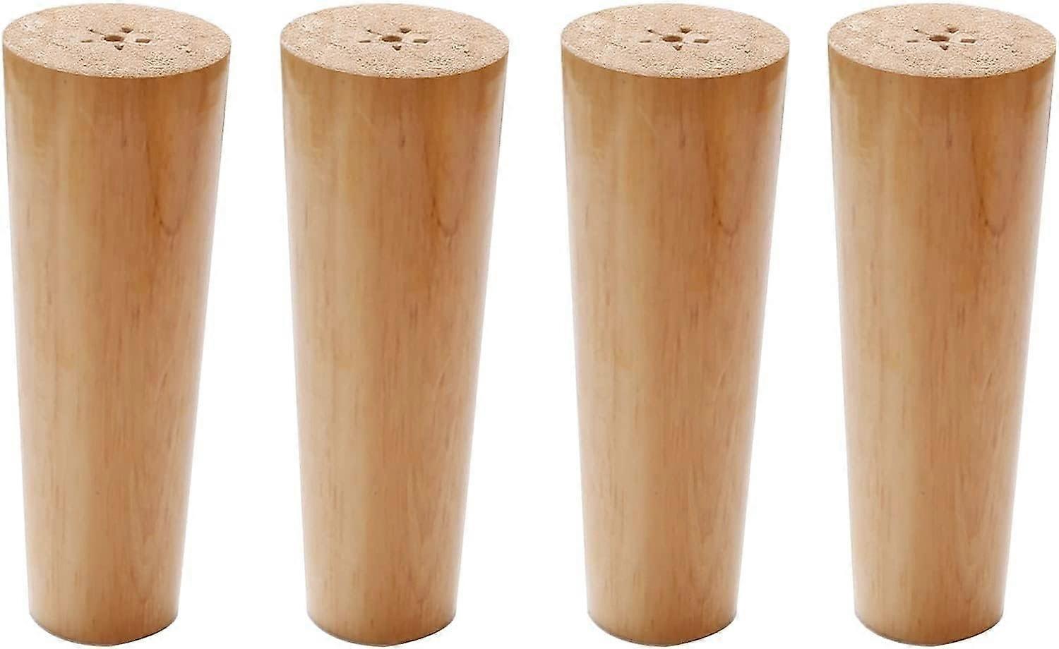 4τμχ 15cm Μασίφ Ξύλο Πόδια Επίπλων, Κωνικά Πόδια Τραπεζιού, Ανταλλακτικά Πόδια Τραπεζιού, Για Κρεβάτια, Ντουλάπια Τηλεόρασης, Ντουλάπια, με Αξεσουάρ