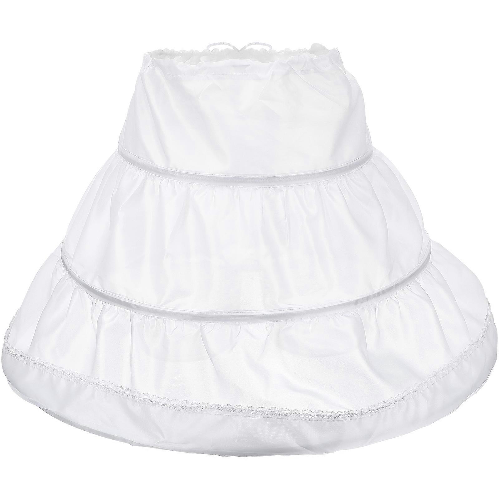 Girls Petticoat Half Flower Girl Crinoline Skirt