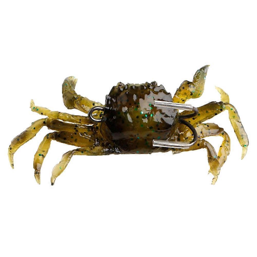 Kaesi Silicone 3D Simulation Crab Sea Fishing Bait Soft Lure with Hook Tackle Tool