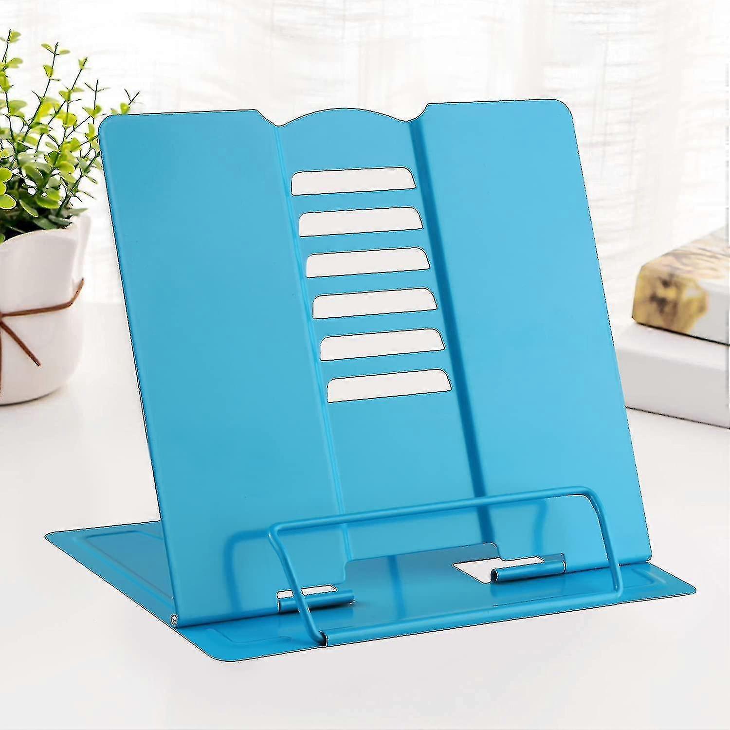 Book Stand Metal Reading Rest Book Holder Adjustable Cookbook Documents Holder Portable Sturdy Bookstands Compatible With Recipes Textbooks T G