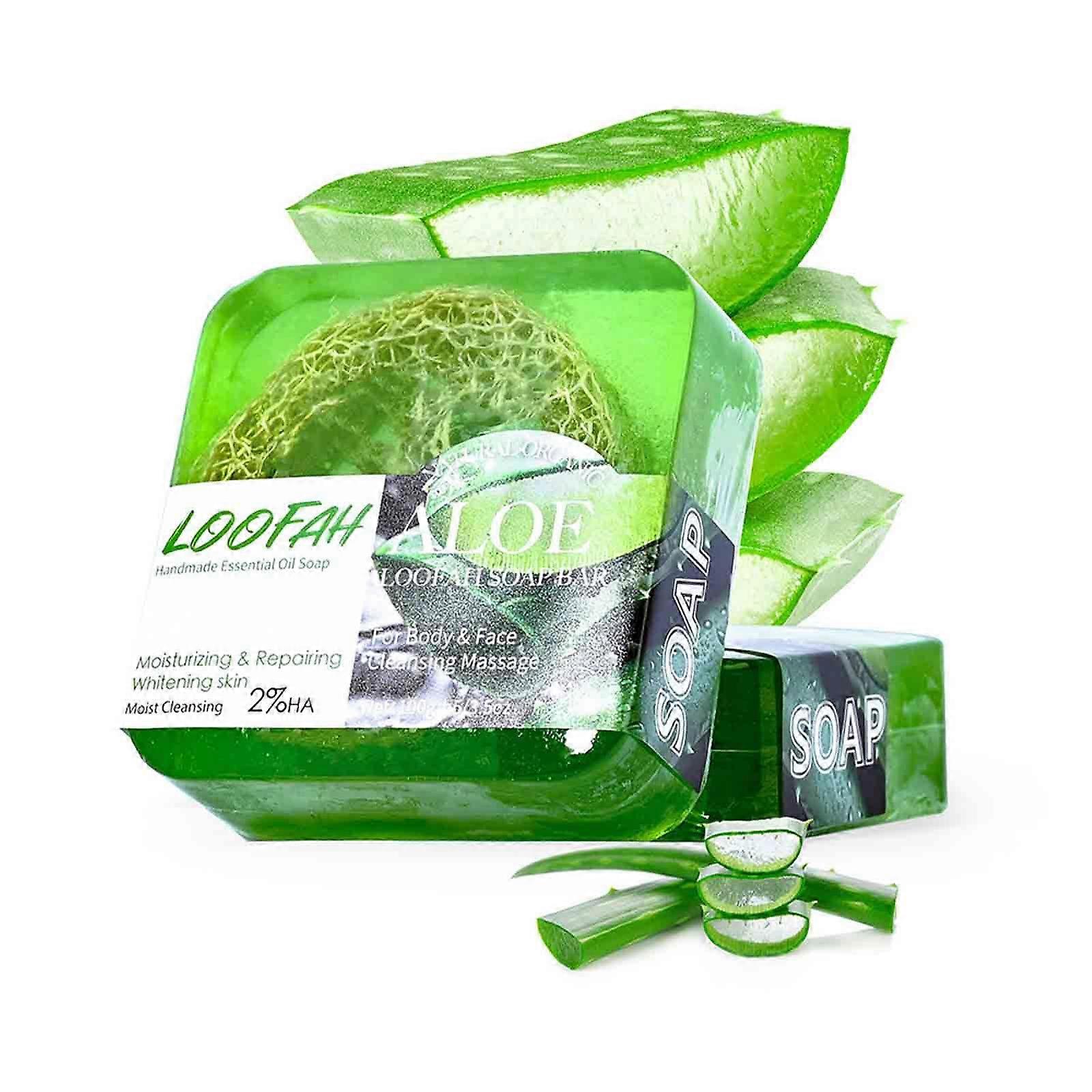 Soap Barbados Aloe Essential Oil Soap Loofah Lemon Soap Sea Cleansing And Bathing Soap_c24070524