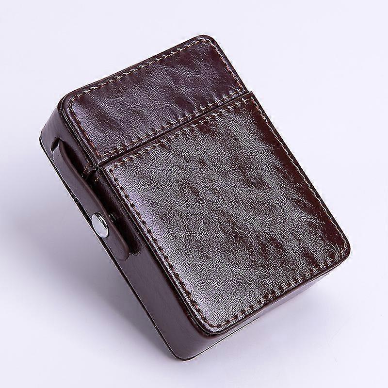 PU Leather Cigarette Case Anti-Scratch Storage Case Tobacco Pouch Lighter Holder
