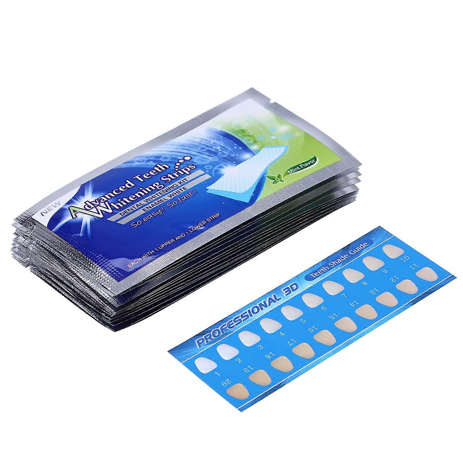 Teeth Strips 28 pcs, Professional Teeth Bleaching Gel Strip Effective Dental Care Kit