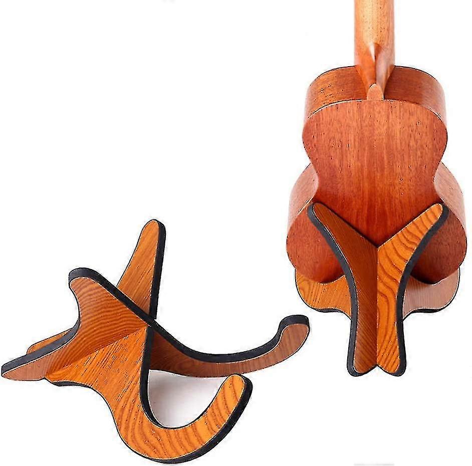 Guitar Stand Wooden Anti-slip Musical Instrument Stand Foldable-