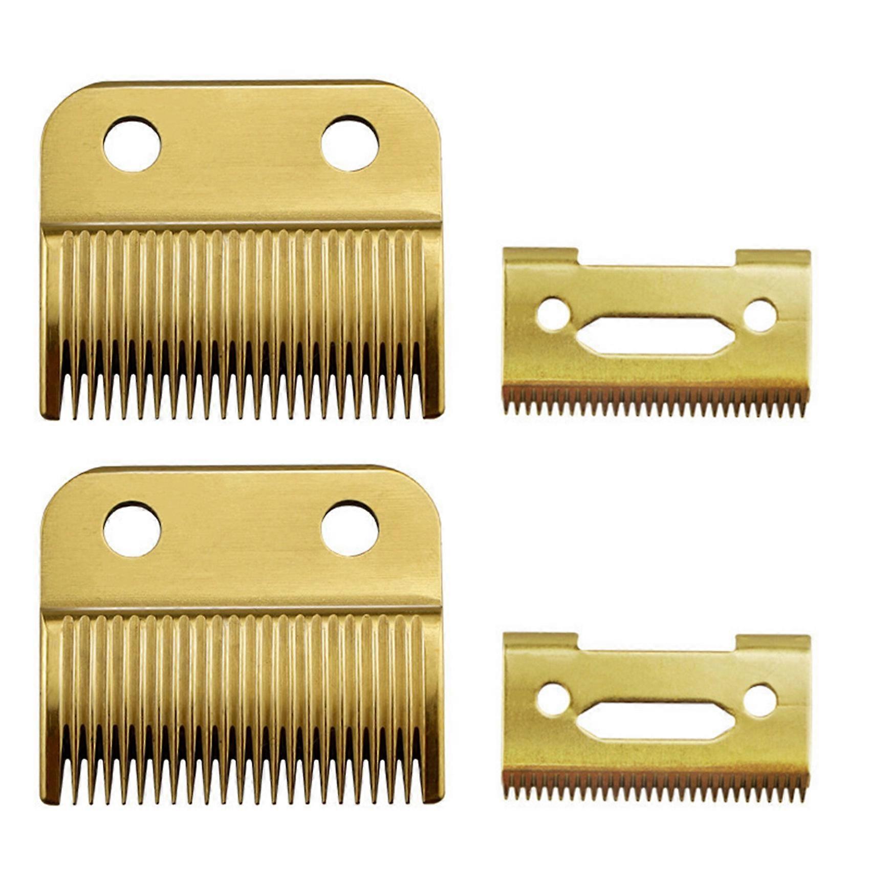 4X for Magic Clip Cord & Cordless Replacement Blade + Cutter Blade (Steel Blade)-Gold
