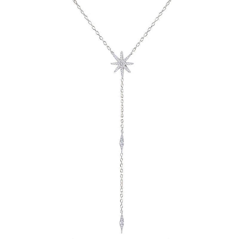 Y Shaped Lariat Necklace Plated