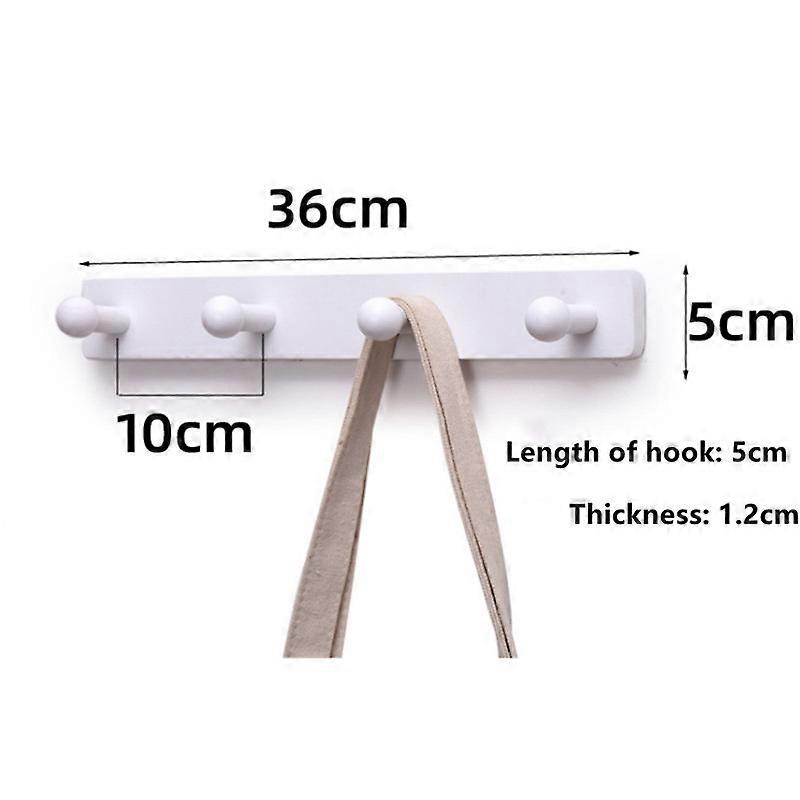 MIMIGO Coat Rack Wall Mounted, Natural Wood Heavy Duty Coat Hooks, Rustic Wooden Coat Hanger Hat Rack for Hanging Coats Towels Purse Robes