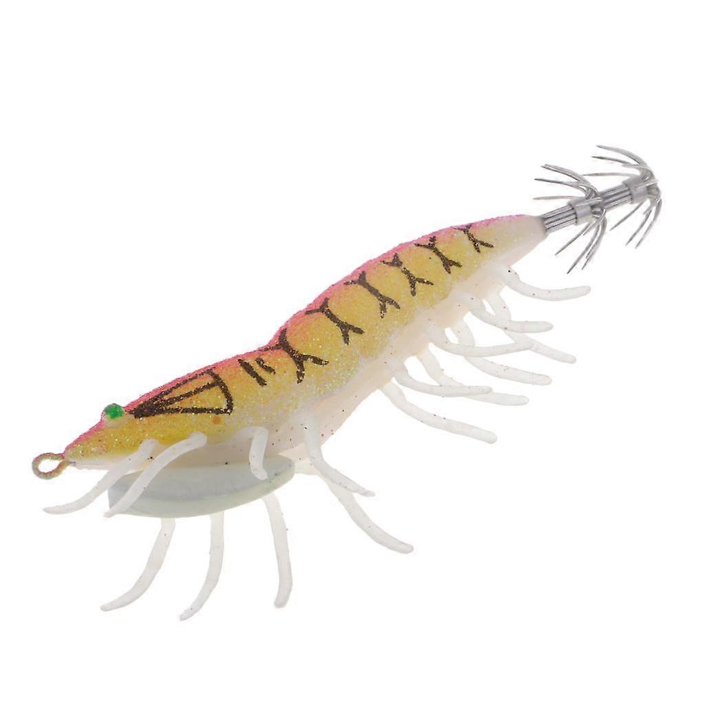 Durable Squid Jig Hooks Shrimp Fishing Lures With Squid Hook - Red and Green
