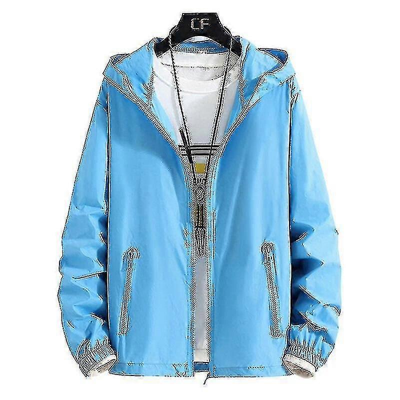 7xl 6xl بالإضافة إلى الحجم رجل سريع الجلد الجافة جاكيت معطف واقية من الشمس للماء رجل رقيقة الجيش أبلى سترة خفيفة للغاية سترة واقية