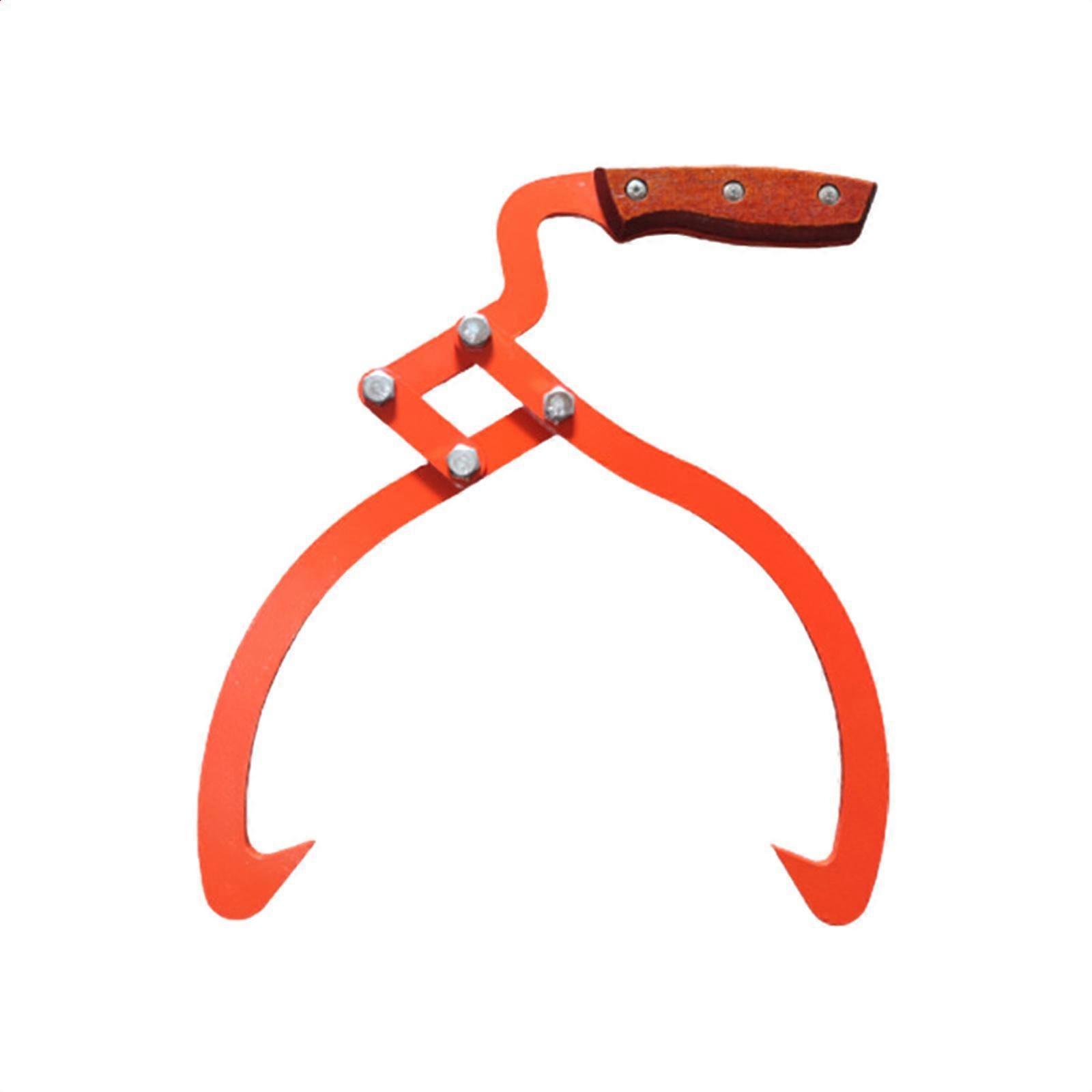 Log Tongs Log Carrier Non Slip Grip Practical Logging Tongs Timber's Tongs Log Lifting Hook for Handling Garden Wood Dragging