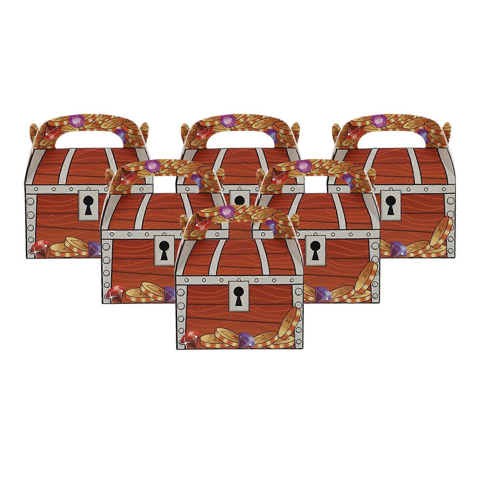 20pcs Portable Treasure Boxes Cookie Packing Boxes Candy Packaging Boxes