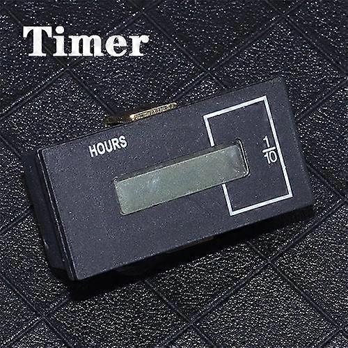 DC 12-36V Square Mechanical Hour Meter Timer Car Generator Diesel Gasoline Engine Excavator Tractor~29384