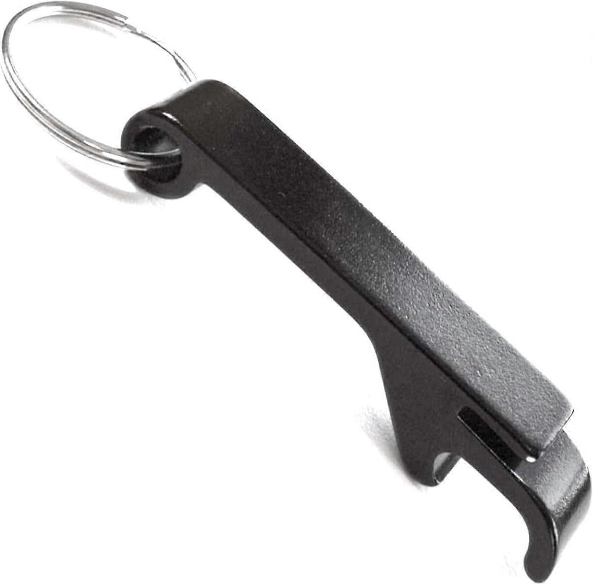 Black Bottle Opener Keyring Key Chain (black 1pc)