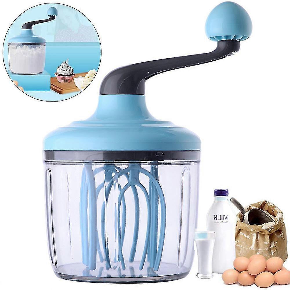 Manual Egg Beater Egg Whisk Hand Crank Multifunctional Kitchen Mixer