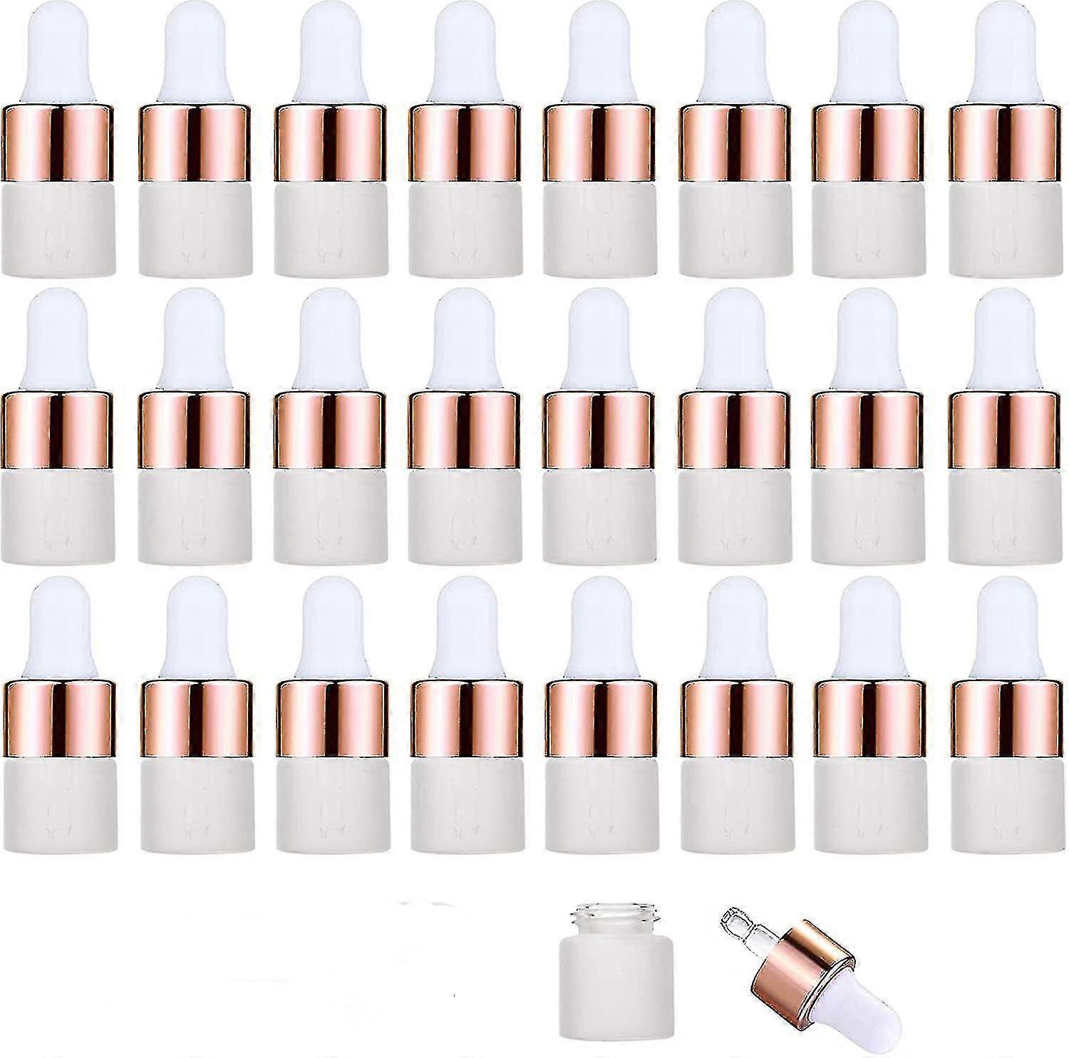 50pcs 3ml Frosted Glass Dropper Bottles Empty Essential Oil Bottles Jars Vials Perfume Bottles