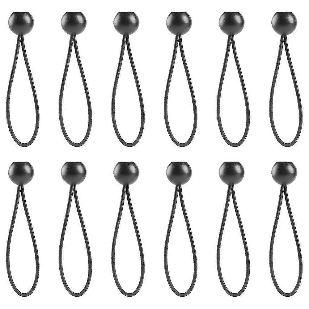 Black Elastic String Canopy Tarp Tie Down Straps Tent Fix Rope