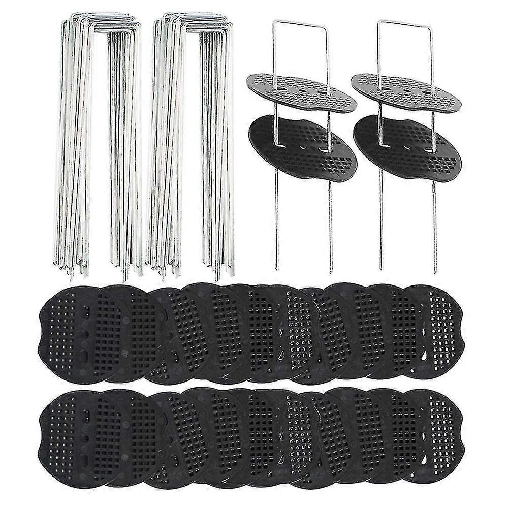 100 Sets Landscape Staples Pray Coating Craft Landscape Pins, Rust B