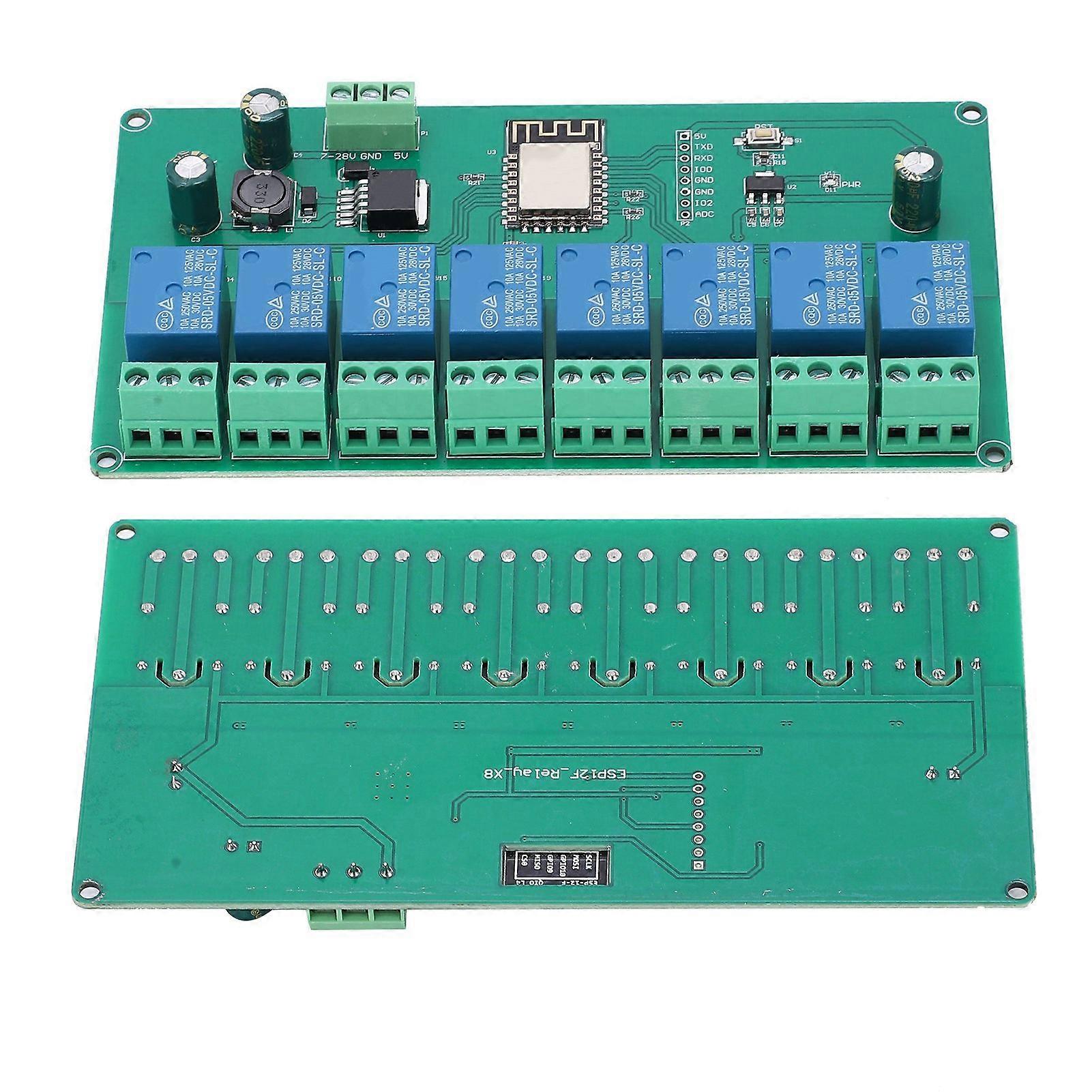 WIFI 8-Channel ESP8266 Relay Module for Wireless DC Control