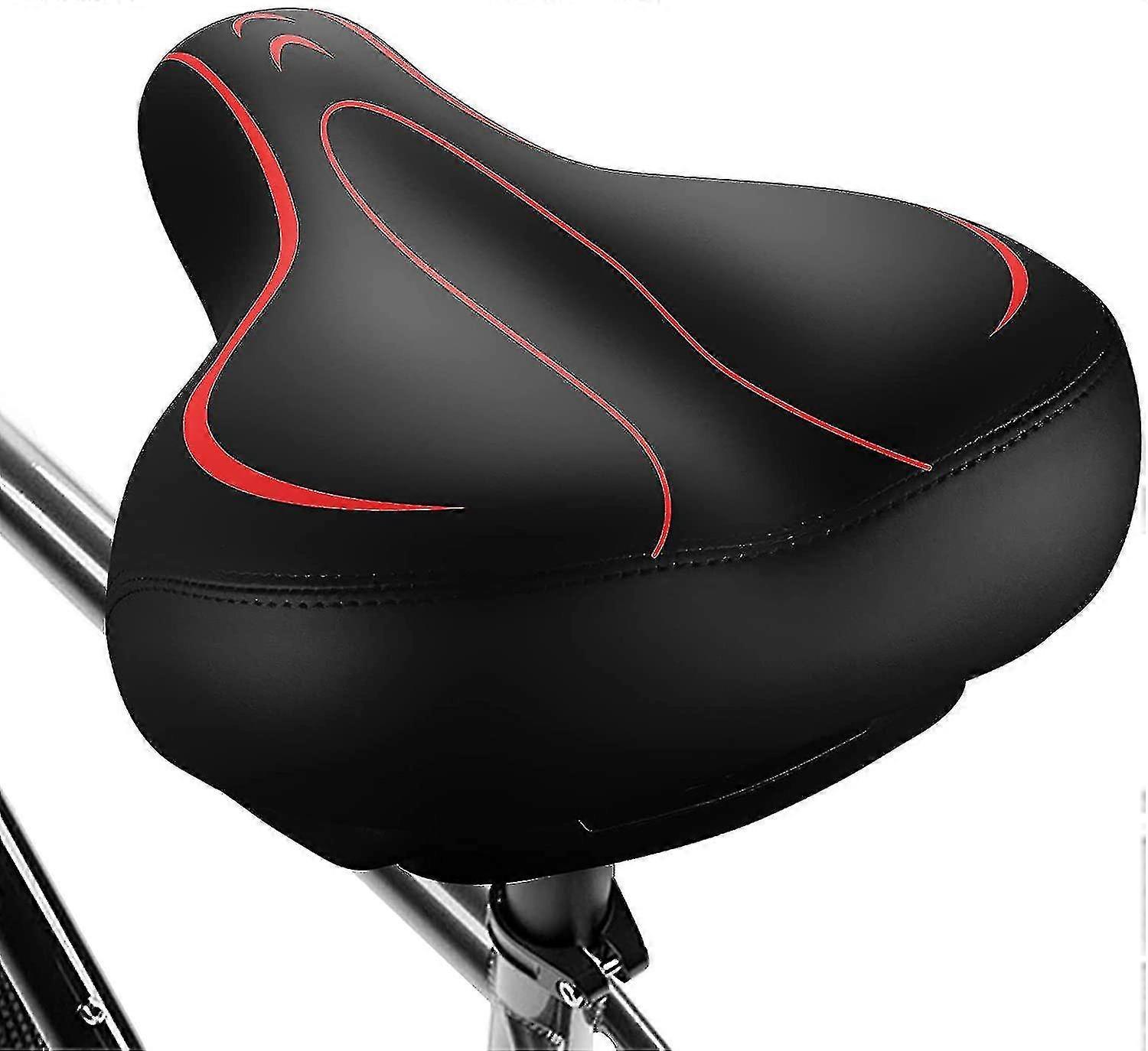 Oversized Bike Seat with Memory Foam - Universal Replacement Bicycle Saddle