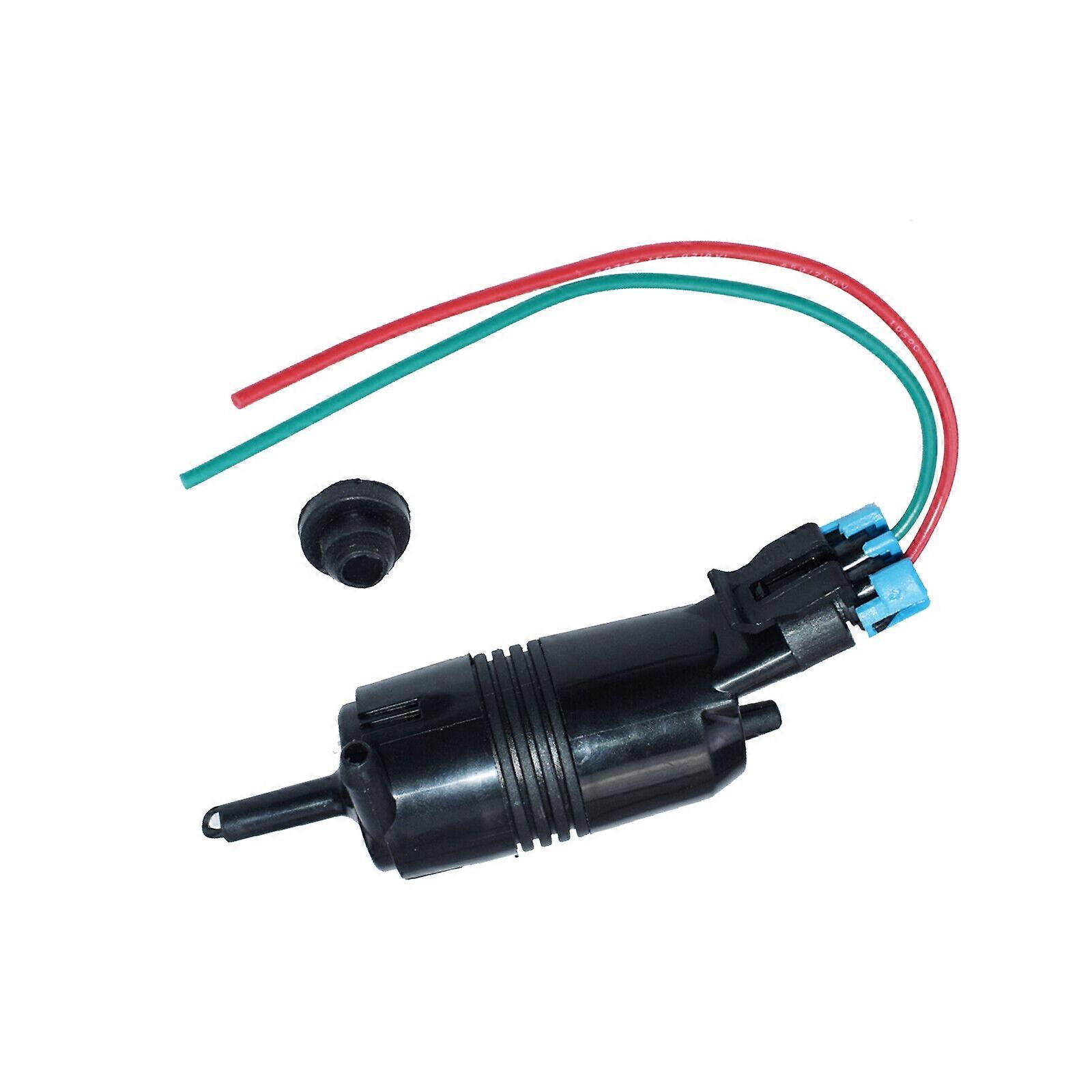 For GMC Chevy Buick Cadillac Windshield Washer Pump + Wire Harness Plug