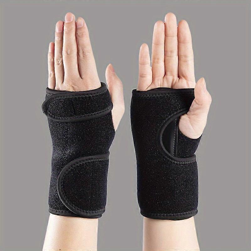 2-Pack Adjustable Wrist Support Braces With Splint, 11.8 Inch Breathable Carpal Tunnel Wrist Stabilizer